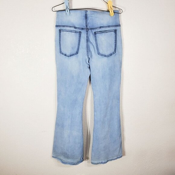 SO Goods For Life Womens Light Blue High Rise Flare Jeans Size 9/29W Cotton Blen - Picture 2 of 12